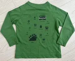 mont-bell モンベル　長袖Tシャツ　アニマル　足跡　サイズ100