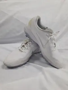【美品】Nike ゴルフシューズ ホワイト スパイク