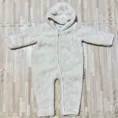 baby gap ボアボディオール ジャンプスーツ　ベビーギャップ　クリーム