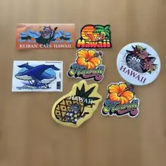 Kliban Cats Hawaii ステッカー 7枚セット