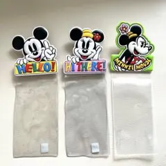 【レトロ】東京ディズニーランド チケットホルダー 3点セット ミッキー ミニーのサムネイル