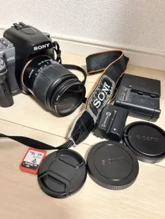 SONY α55 18-55 レンズ付　動作品　充電器　シャッター僅か5006枚 SONY α55 18-55 レンズ付 動作品 充電器 シャッター僅か5006枚 - メルカリ