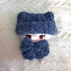 にじぱぺっと ぬい服 猫耳ニット帽 リボン