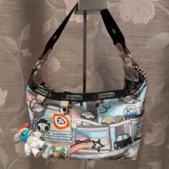 【美品】レスポートサック　tokidoki アクセサリーポーチ　レザー　総柄