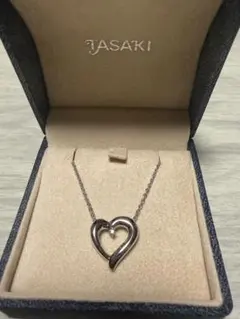 TASAKI ハート型ネックレス ダイヤモンド 0.01ct シルバー925