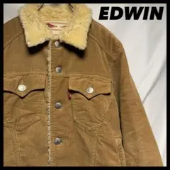 古着　EDWIN コーデュロイ　裏ボア　トラッカージャケット　40