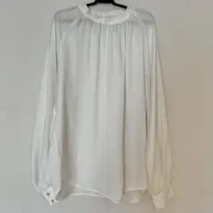 ホワイト 長袖 シャツ ブラウス