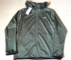 Reebok パーカー ジップアップ グリーン