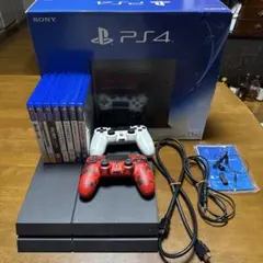 SONY PS4 本体 コントローラー2個 ゲーム6本