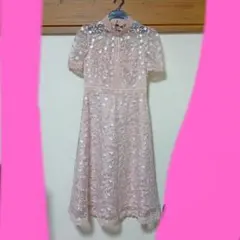 トッコクローゼット　フラワーレース　ワンピース