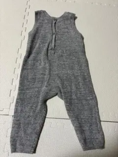 ZARA グレー ノースリーブロンパース 12-18ヶ月