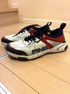 PING ゴルフシューズ オレンジ/ネイビー 26.5cm - メルカリ