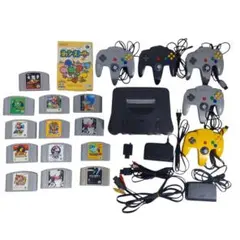 【送料込み】TVゲーム ニンテンドー64 本体 ゲームソフト 14本 セット売り