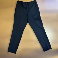 黒スラックス ゴムウエスト バックポケット付き
