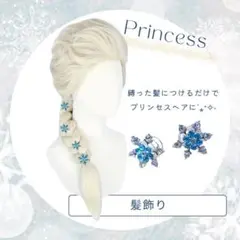 エルサ風 新品 アナ雪風 小花 小5個セット ヘアピン 髪飾り 発表会