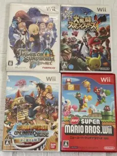 ⭐️24時間以内発送⭐️ Wiiソフトまとめ売り　4本セット　ダメージ品　スマブラx