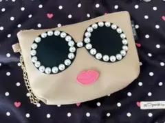 美品　BABBI×a-jolie コラボポーチ　パール　サングラス ポーチのサムネイル