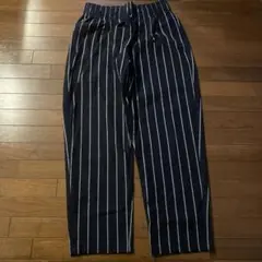 ストライプ ワイドパンツ