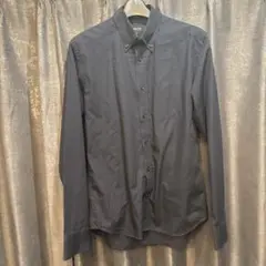 COMME CA ISM コムサイズム　ネイビー 長袖シャツ Mサイズ