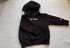 mikiHOUSE 黒 フード付きパーカー