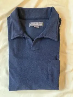 Eddie Bauer パイル地ポロシャツ XL ネイビーのサムネイル