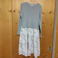 AFTERNOON TEA × リバティプリント 花柄ワンピース M