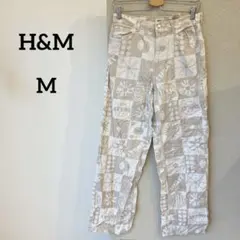 【一点もの✨】SMILEY x H&M パッチワークパンツ US4