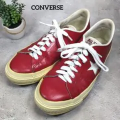 CONVERSE 90S 赤 レザー OneStar ローカットスニーカー25