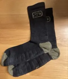SBD スポーツソックス　エンデュア 黒/カーキ サイズL