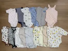 ベビー肌着 まとめ売り 60-80cm 15枚セット半袖長袖