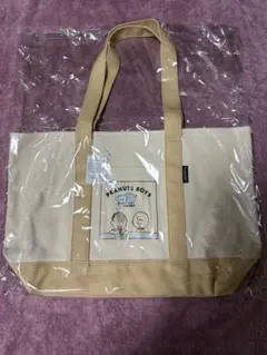PEANUTS BOYS トートバッグ ベージュ