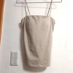 UNIQLO エアリズムコットンブラ チューブトップ ベージュ Mサイズ