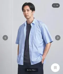 美品★ユナイテッドアローズ　トーマスメイソン ストライプ シャツ 1.6万　Sのサムネイル