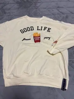 BTSテテ着用GOOD LIFE スウェット クリーム Mのサムネイル
