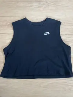 NIKE ノースリーブ クロップド丈 トップス ブラック Mのサムネイル
