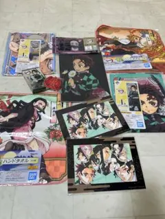 鬼滅の刃 グッズセット 一番くじハンドタオル 他