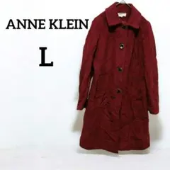 ANNE KLEIN 赤 ロングコート【 L】おしゃれのサムネイル