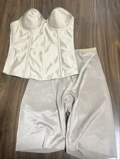 【B70/M】ブライダルインナー/セモア ノーブル/ビスチェ パンツ セット