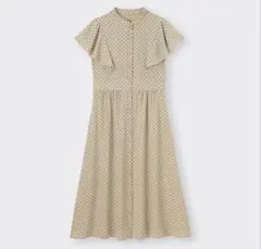 GU 水玉 ドットプリントワンピース