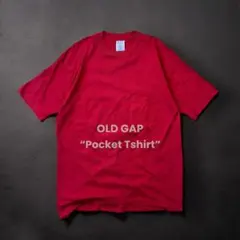 OLD GAP 90s 無地Tシャツ USA製 耳付き ポケT シングルステッチ
