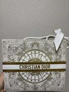 CHRISTIAN DIOR ショップ袋 ホワイト ゴールド