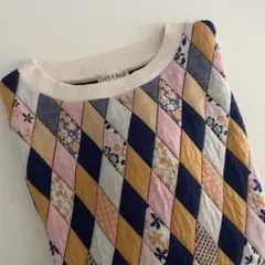 パッチワーク トップス