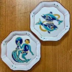 九谷焼 越田健一郎 作 鳳凰図 絵皿 飾皿 幅約16.5cm - メルカリ