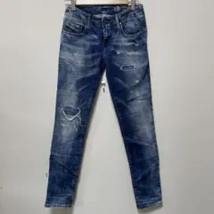 DIESEL grupee s ne ダメージ加工　スキニーデニム　w25