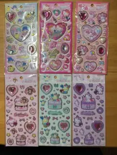 サンリオ　キラキラジュエルシール　6枚セット バンダイ