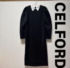 値下げします　CELFORD襟付きワンピース