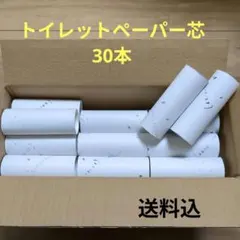 トイレットペーパーの芯 30本 白　まとめ売り 廃材 工作