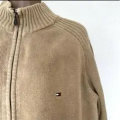 XL TommyHilfiger カーディガン　ジップアップ　トミーヒルフィガー