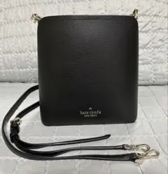 kate spade ブラックショルダーバッグ