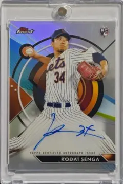 MLB 千賀航大 23 Topps Finest 直筆サインルーキーカード